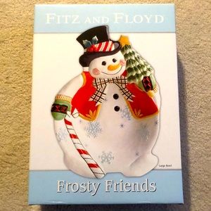 Fitz and Floyd ⛄️  Large Snowman Bowl